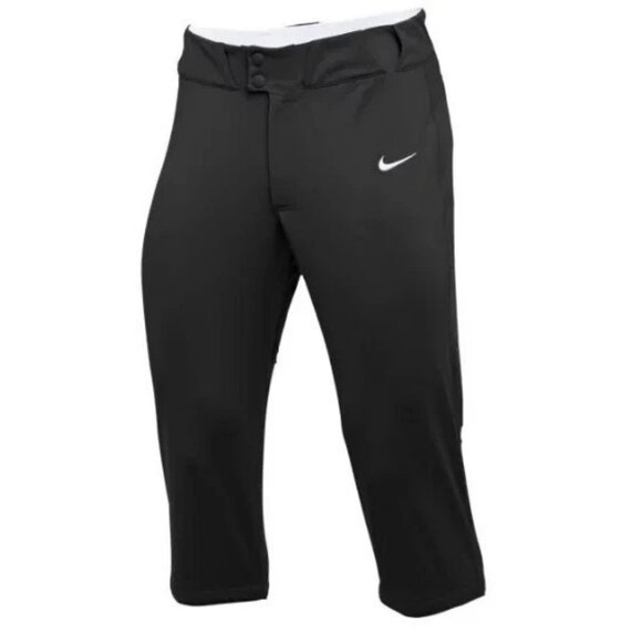 NIKE XXL Stock Vapor Select High Baseball Pant Mens Knicker Style stretch black - Picture 1 of 3